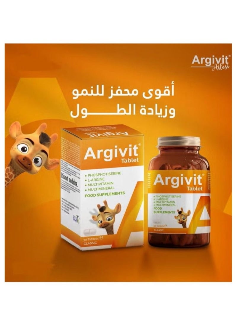 Argivit Classic Multivitamin Tablets for Growth and Height Support, Focus for Children and Adults, 3-Pack, 90 Tablets - Image 4